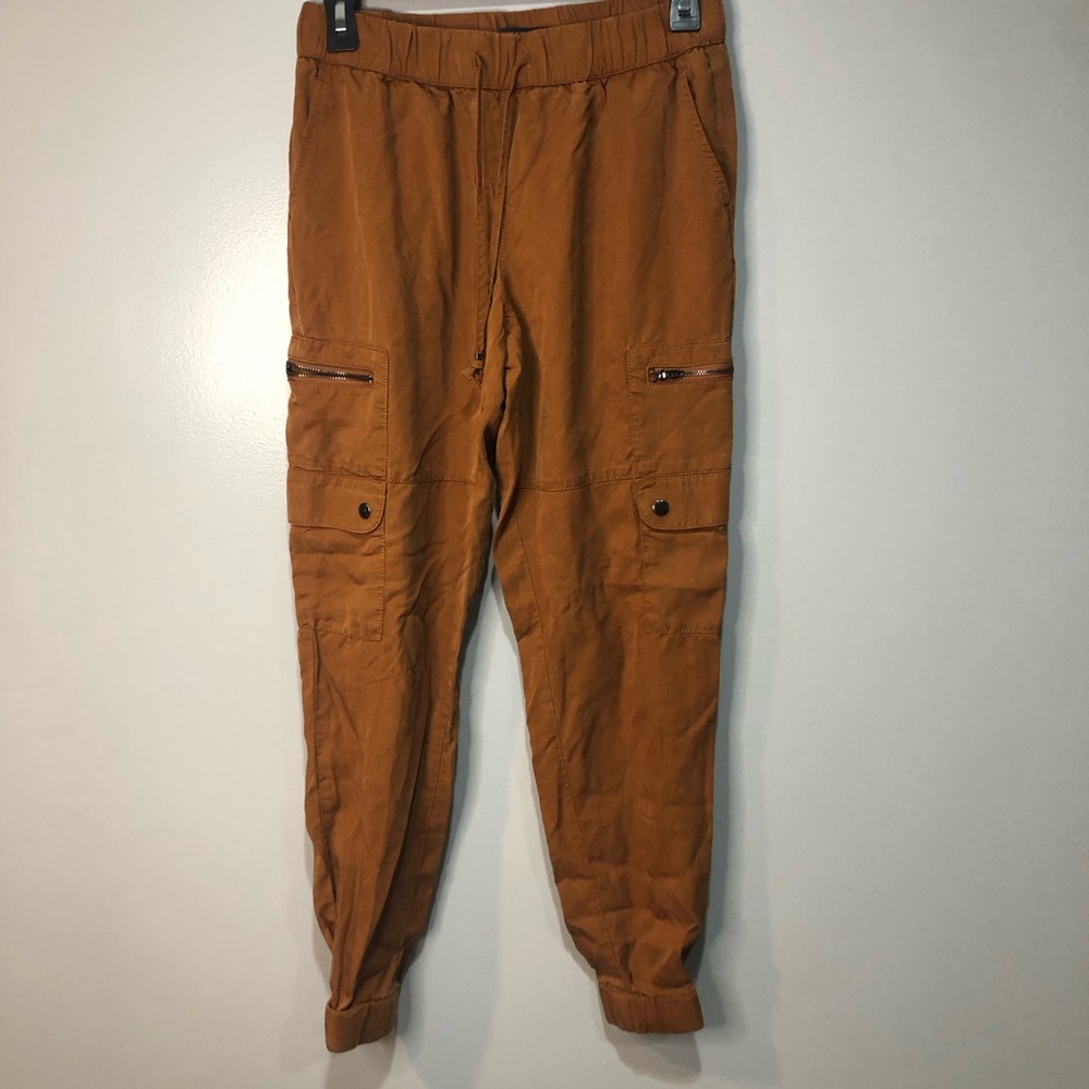 Banana Republic Burn Orange Light Weight Cargo Joggers with Pockets